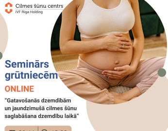 Bezmaksas online seminārs 02.11. - Gatavošanās dzemdībām un jaundzimušā cilmes šūnu saglabāšana dzemdību laikā