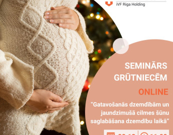 Bezmaksas online seminārs 08.12. - Gatavošanās dzemdībām un jaundzimušā cilmes šūnu saglabāšana dzemdību laikā