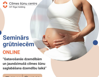 Bezmaksas online seminārs 23.11. - Gatavošanās dzemdībām un jaundzimušā cilmes šūnu saglabāšana dzemdību laikā