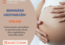 Bezmaksas online seminārs 24.08. - Gatavo&scaron;anās dzemdībām un jaundzimu&scaron;ā cilmes &scaron;ūnu saglabā&scaron;ana dzemdību laikā