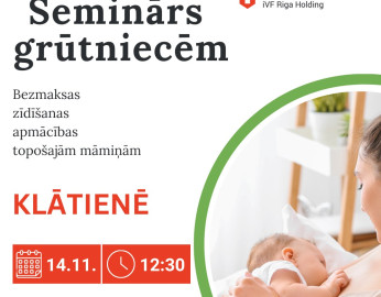 Bezmaksas zīdīšanas apmācības topošajām māmiņām KLĀTIENĒ