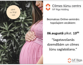 Online seminārs par nabassaites cilmes šūnu saglabāšanu dzemdību laikā 06.08. plkst.13:00