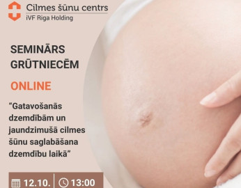 Bezmaksas online seminārs - Gatavošanās dzemdībām un jaundzimušā cilmes šūnu saglabāšana dzemdību laikā