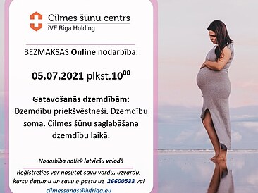 Bezmaksas kursi topošajiem vecākiem 05.07., plkst.10:00