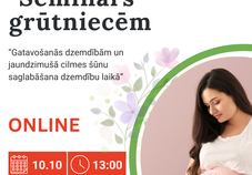 Bezmaksas online seminārs 10.10. - Gatavošanās dzemdībām un jaundzimušā cilmes šūnu saglabāšana dzemdību laikā