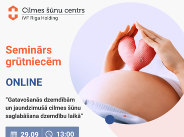 Bezmaksas online seminārs 29.09. - Gatavošanās dzemdībām un jaundzimušā cilmes šūnu saglabāšana dzemdību laikā