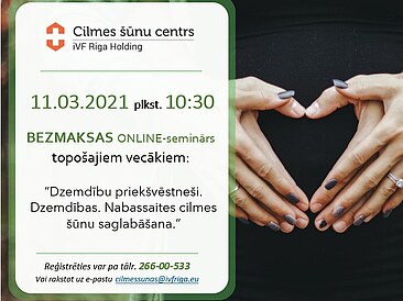 11.03. plkst. 10:30 bezmaksas online-seminārs topošajiem vecākiem!