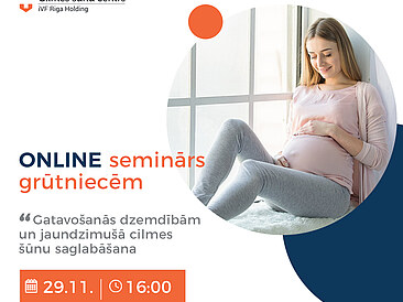 Bezmaksas online seminārs par dzemdībām un cilmes šūnu saglabāšanu!