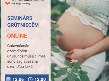 Bezmaksas online seminārs 12.06. - Gatavošanās dzemdībām un jaundzimušā cilmes šūnu saglabāšana dzemdību laikā