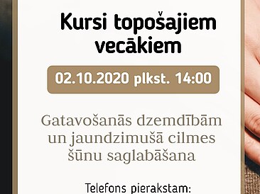 Topošo vecāku seminārs 02.10. plkst.14:00